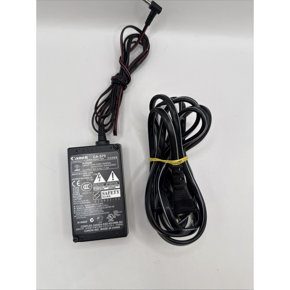 Original‎ CANON CA-570 Compact Power Adapter For Camcorders Output: 8.4V  1.5A
